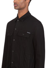 Washed black stretch denim jacket - | Dolce & Gabbana