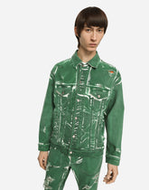 Overdyed stretch denim jacket - | Dolce & Gabbana