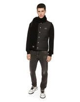 Nylon vest with branded tag - | Dolce & Gabbana