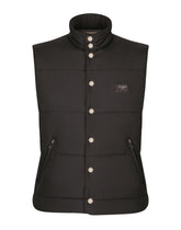 Nylon vest with branded tag - | Dolce & Gabbana