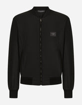 Nylon jacket with branded tag - | Dolce & Gabbana
