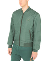 Nylon jacket with branded tag - | Dolce & Gabbana