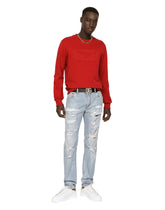 Technical jersey sweatshirt with embossed DG logo - | Dolce & Gabbana