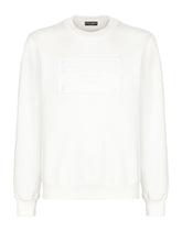 Technical jersey sweatshirt with embossed DG logo - | Dolce & Gabbana