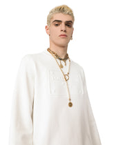 Technical jersey sweatshirt with embossed DG logo - | Dolce & Gabbana