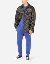 Jersey sweatshirt with branded tag - | Dolce & Gabbana