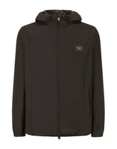 Nylon jacket with hood - | Dolce & Gabbana