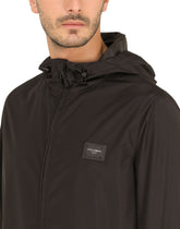 Nylon jacket with hood - | Dolce & Gabbana