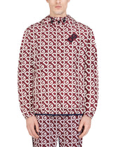Nylon jacket with all-over DG logo - | Dolce & Gabbana