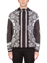 Jacket with nylon hood bandana print - | Dolce & Gabbana