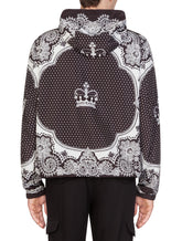 Jacket with nylon hood bandana print - | Dolce & Gabbana