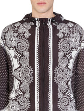 Jacket with nylon hood bandana print - | Dolce & Gabbana