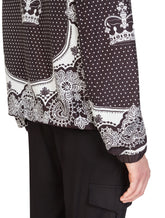 Jacket with nylon hood bandana print - | Dolce & Gabbana