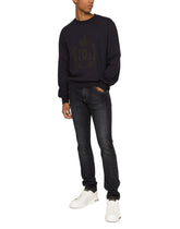 JERSEY SWEATSHIRT WITH 3D FLOCKED DG LOGO - | Dolce & Gabbana
