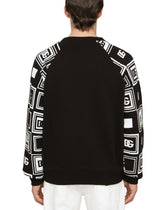JERSEY SWEATSHIRT WITH LOGO PLATE - | Dolce & Gabbana