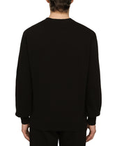 JERSEY SWEATSHIRT WITH DG LOGO PRINT - | Dolce & Gabbana