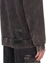 FADED COTTON HOODIE WITH PRINT AND PATCH - | Dolce & Gabbana