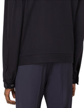 Cashmere jacket with leather details - | Dolce & Gabbana