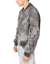 Camouflage-print cotton jacket with logo - | Dolce & Gabbana