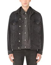 Denim jacket with double construction - | Dolce & Gabbana