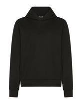 Jersey hoodie with 3d logo - | Dolce & Gabbana
