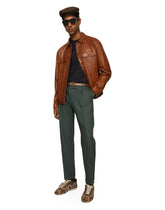 Leather denim-style jacket - | Dolce & Gabbana