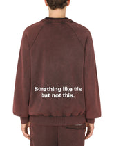 Round-neck jersey sweatshirt with patch embellishment - | Dolce & Gabbana
