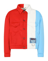Patchwork jacket with DG patch - | Dolce & Gabbana
