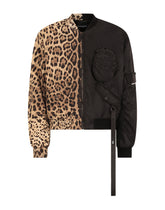 Leopard-print cotton and nylon jacket - | Dolce & Gabbana