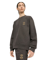 Jersey sweatshirt with embroidery - | Dolce & Gabbana