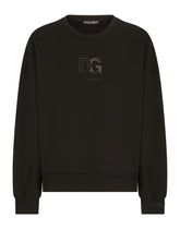 Jersey sweatshirt with 3D DG patch - | Dolce & Gabbana