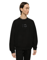 Jersey sweatshirt with 3D DG patch - | Dolce & Gabbana