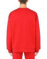 Jersey sweatshirt with 3D DG patch - | Dolce & Gabbana