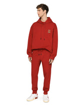 Jersey hoodie with embroidery - | Dolce & Gabbana