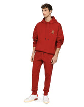Jersey hoodie with embroidery - | Dolce & Gabbana
