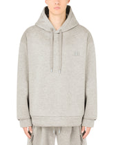 Jersey hoodie with metal DG logo - | Dolce & Gabbana