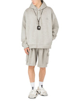 Jersey hoodie with metal DG logo - | Dolce & Gabbana