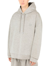 Jersey hoodie with metal DG logo - | Dolce & Gabbana