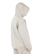 Jersey hoodie with metal DG logo - | Dolce & Gabbana