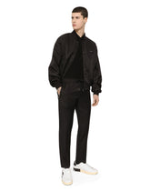 Nylon jacket with branded tag - | Dolce & Gabbana