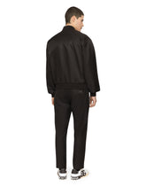 Nylon jacket with branded tag - | Dolce & Gabbana