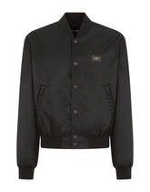Nylon jacket with branded tag - | Dolce & Gabbana