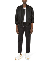 Nylon jacket with branded plate - | Dolce & Gabbana