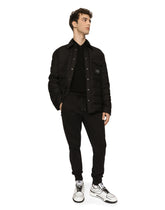 Quilted nylon jacket with branded plate - | Dolce & Gabbana
