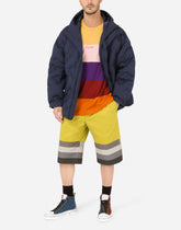 Hooded quilted nylon jacket with DG logo - | Dolce & Gabbana