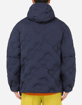 Hooded quilted nylon jacket with DG logo - | Dolce & Gabbana