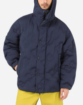 Hooded quilted nylon jacket with DG logo - | Dolce & Gabbana