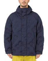 Hooded quilted nylon jacket with DG logo - | Dolce & Gabbana