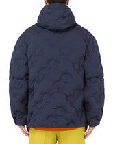 Hooded quilted nylon jacket with DG logo - | Dolce & Gabbana