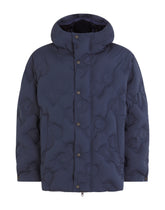 Hooded quilted nylon jacket with DG logo - | Dolce & Gabbana